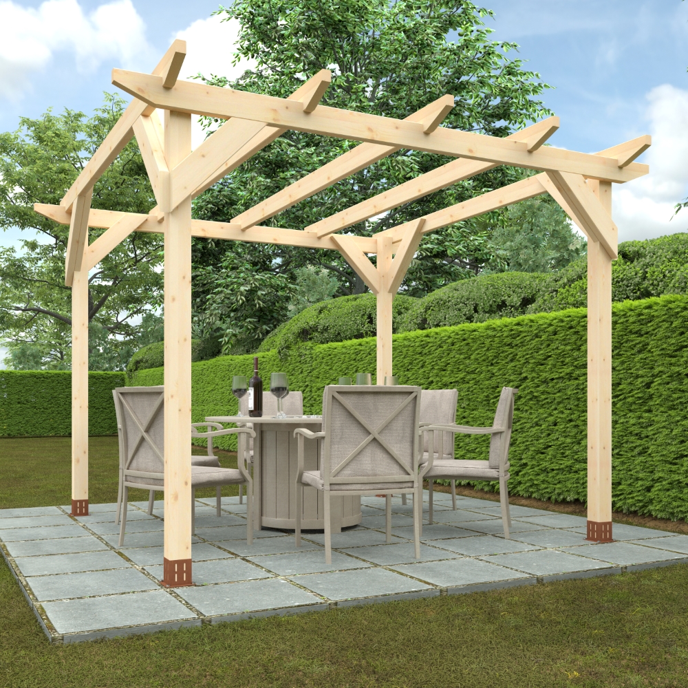 10x10 Garden Pergola | 44mm