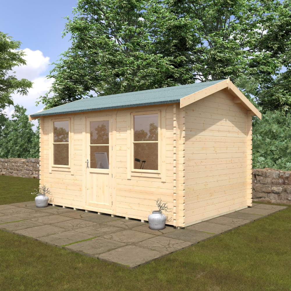 14x10 Skipton Log Cabin 44mm