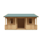 18x14 Adlington (inc. Veranda) Log Cabin | 44mm