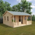 18x14 Adlington (inc. Veranda) Log Cabin | 44mm