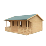 18x14 Adlington (inc. Veranda) Log Cabin | 44mm