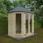 8x6 Tanalised Octagonal Full Pane Shed