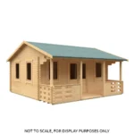 20x20 Adlington (inc. Veranda) Log Cabin | 44mm