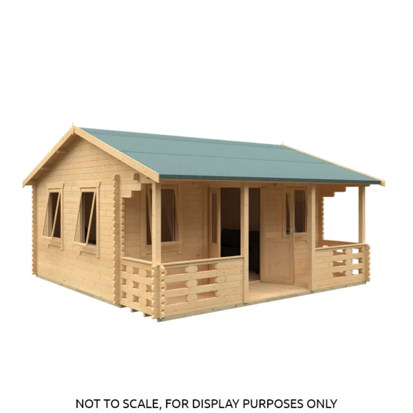 20x20 Adlington (inc. Veranda) Log Cabin | 44mm