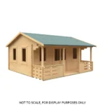 20x20 Adlington (inc. Veranda) Log Cabin | 44mm