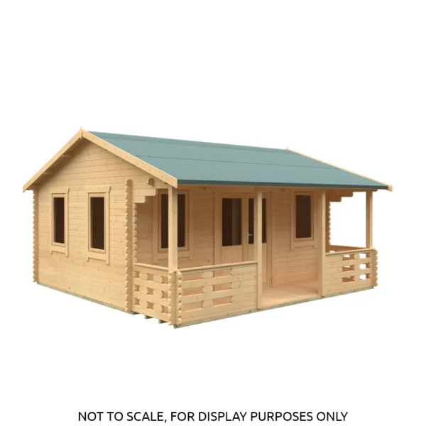 20x20 Adlington (inc. Veranda) Log Cabin | 44mm