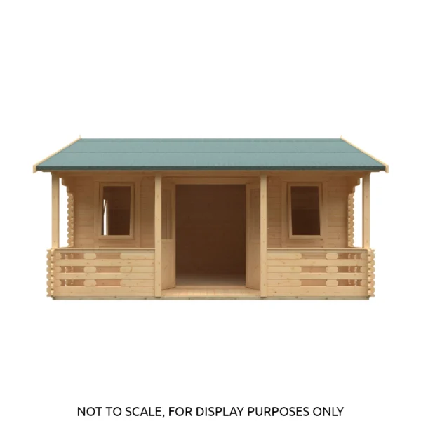 20x20 Adlington (inc. Veranda) Log Cabin | 44mm