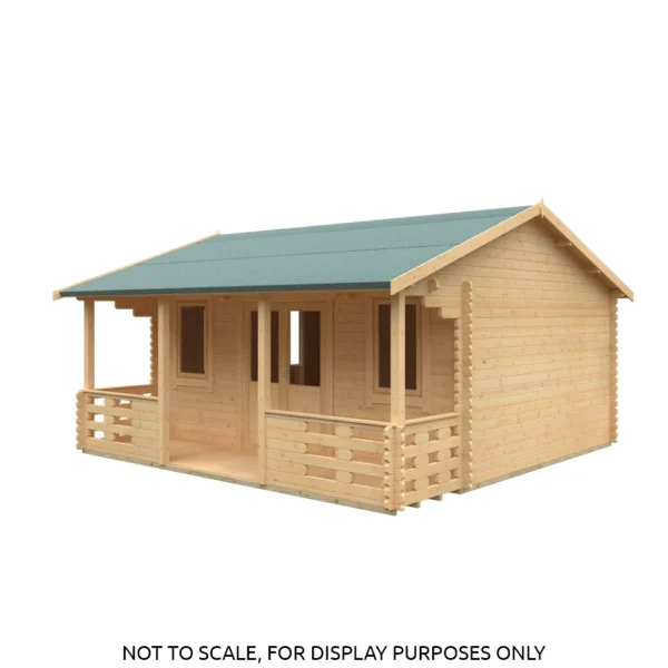 20x20 Adlington (inc. Veranda) Log Cabin | 44mm