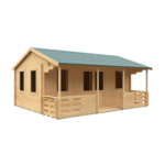 20x16 Adlington (inc. Veranda) Log Cabin | 44mm