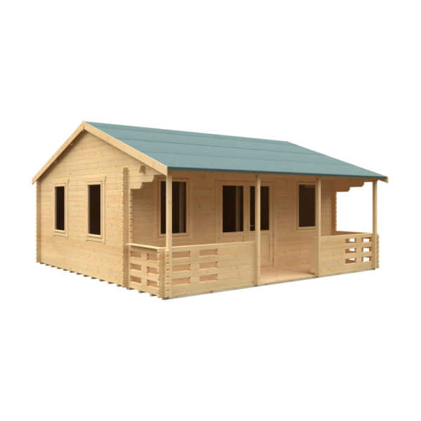 20x20 Adlington (inc. Veranda) Log Cabin | 44mm