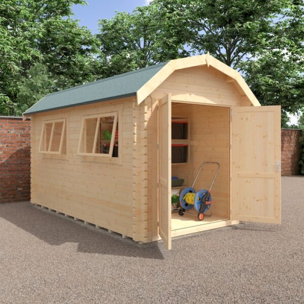 14x8 Aldford Barn Log Cabin | 44mm