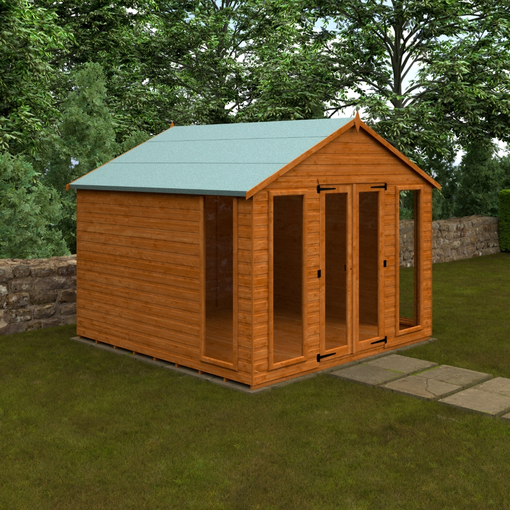 10x10 Full Pane Summerhouse (inc Side Windows)