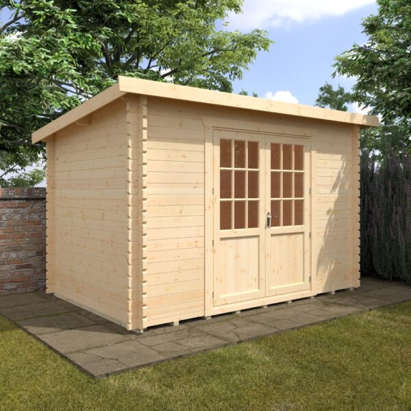 12x8 Kingsley Log Cabin | 44mm