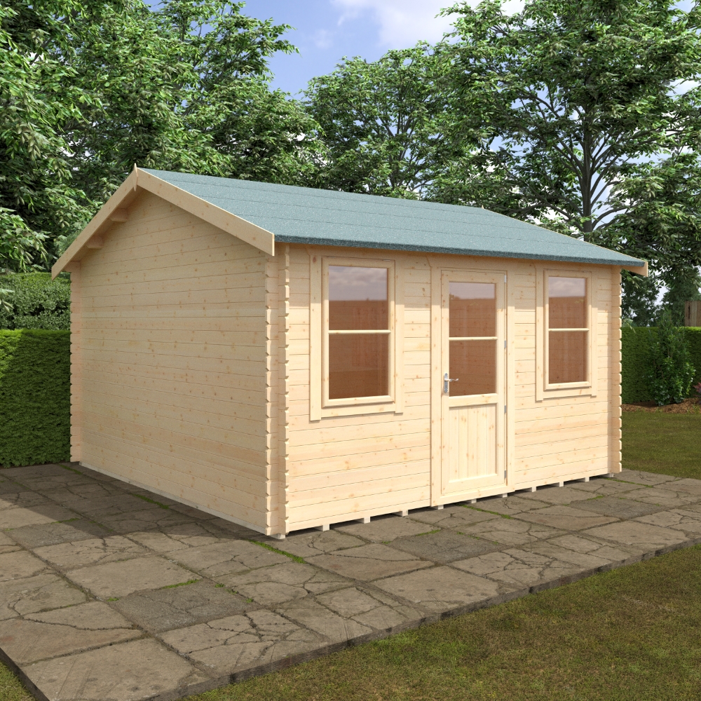 14x14 Skipton Log Cabin | 28mm