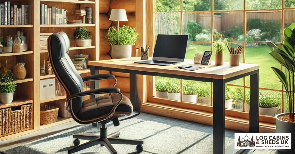 Log cabin garden office